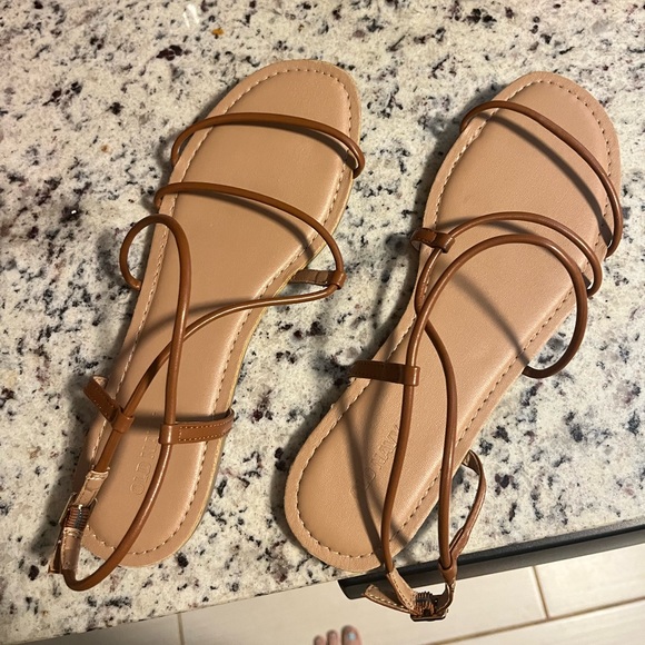 Old Navy Shoes - NEW Faux Leather Asymmetry Sandal for Women (10)